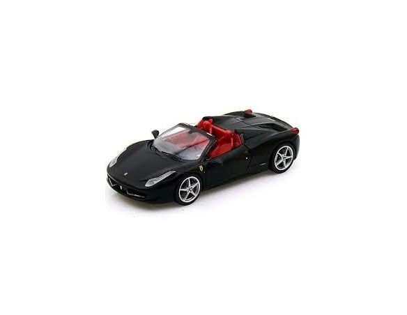Mattel W1184 FERRARI 458 SPIDER MATT BLACK 1/43 Modellino