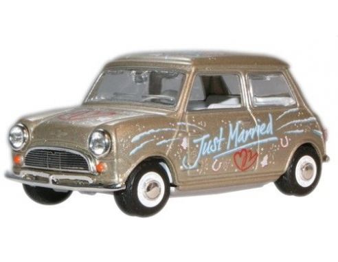 Oxford MIN016 MINI CAR 'JUST MARRIED' 1/43 Modellino