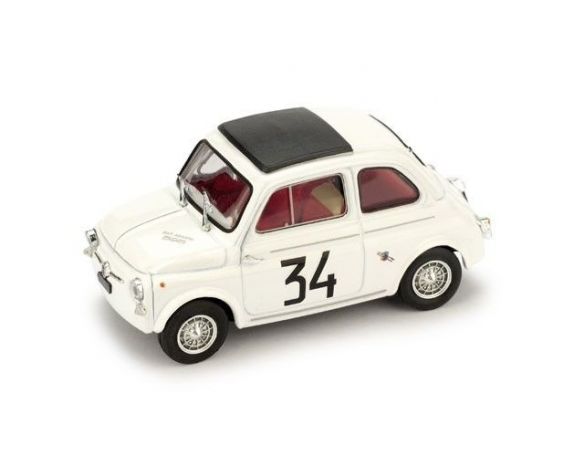 Brumm BM0473 FIAT ABARTH 595 N.34 DEBUTTO E VITTORIA DELLA 595 MONZA'64 F.PATRIA 1:43 Modellino