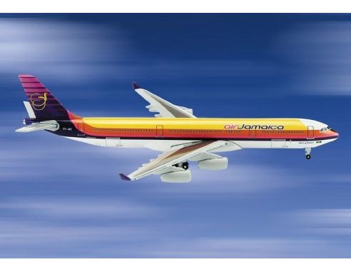 Schuco 3557474 AIRBUS A340-300 AIR JAMAICA 1/400 Modellino