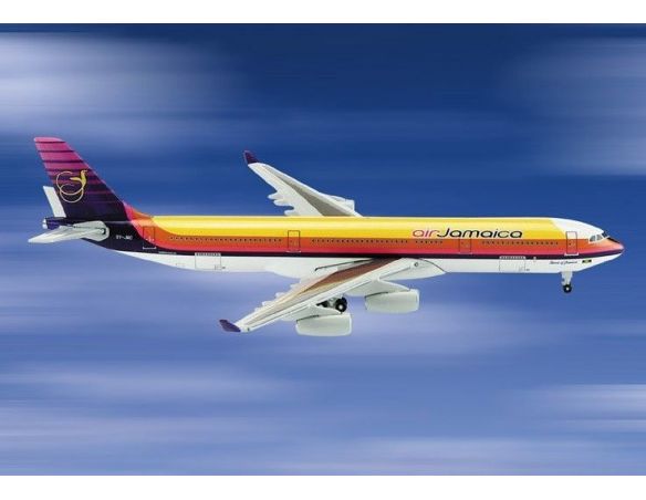 Schuco 3557474 AIRBUS A340-300 AIR JAMAICA 1/400 Modellino