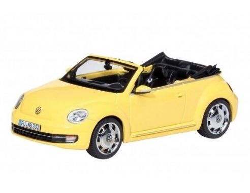 Schuco 7476 VW BEETLE CABRIO YELLOW 1/43 Modellino