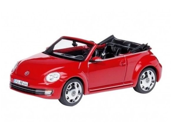 Schuco 7477 VW BEETLE CABRIO RED 1/43 Modellino