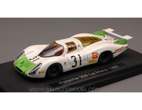 Ebbro EB44288 PORSCHE 908 N.31 43th LE MANS 1968 SIFFERT-HERMANN 1:43 Modellino