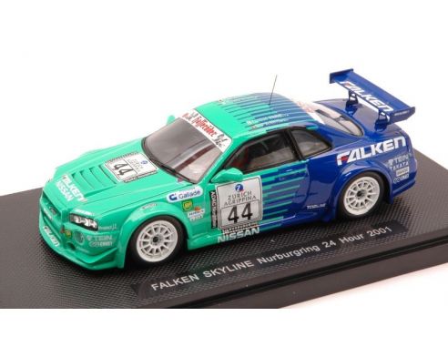 Ebbro EB44480 NISSAN SKYLINE R34 N.44 NURBURGRING 2011 HASEMI-KINOSHITA-ASCH 1:43 Modellino