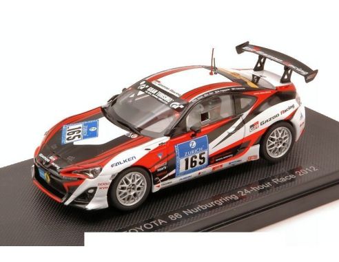 Ebbro EB44899 TOYOTA 86 N.165 NURBURGRING 2012 TAKAKI-SATO-KAGEYAMA-KATSUMATA 1:43 Modellino