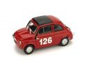 Brumm BM0480 FIAT 595 ABARTH N.126 1st PREMIO CAMPAGNANO VALLELUNGA 1965 R.PINTO 1:43 Modellino