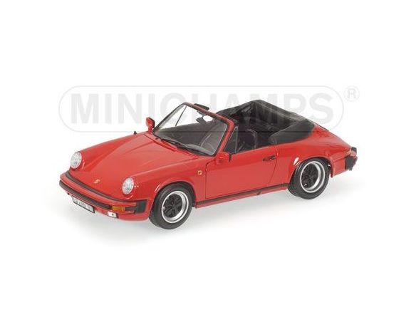 Minichamps PM100063030 PORSCHE 911 CARR.CABRIO'83 RED 1:18 Modellino