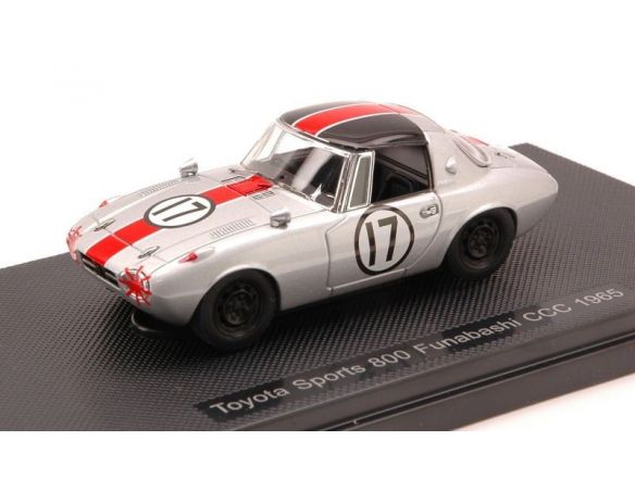 Ebbro EB44787 TOYOTA SPORTS 800 FUNABASHI CCC N.17 1965 1:43 Modellino