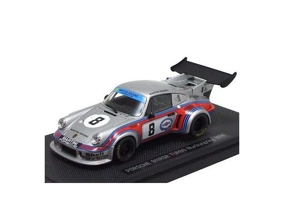 Ebbro EB44034 PORSCHE 911 RSR N.8 6th NURBURGRING 1974 MULLER-VAN LENNEP 1:43 Modellino