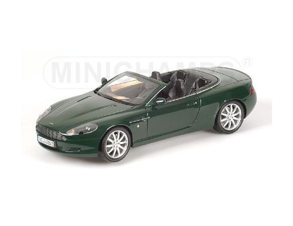 Minichamps PM150137331 ASTON MARTIN DB 9 CABRIO GREEN 1:18 Modellino
