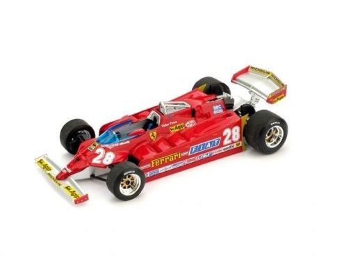 Brumm BM0488 FERRARI 126 CK D.PIRONI 1981 N.28 PROVE USA OVEST GP 1:43 Modellino