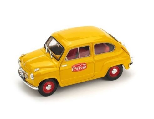 Brumm BM0491 FIAT 600 1a SERIE 1955 COCA COLA 1:43 Modellino