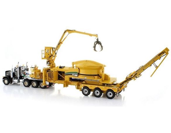 TWH Movimento Terra 089+010-T01005 VERMEER TUB GRINDER YELLOW 1/50 Modellino