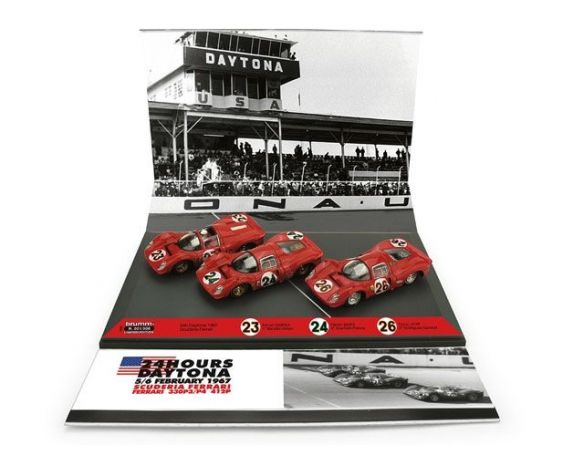 Brumm BMAS55 FERRARI 330 P4 START SET 24H DAYTONA 1967 1:43 Auto Competizione
