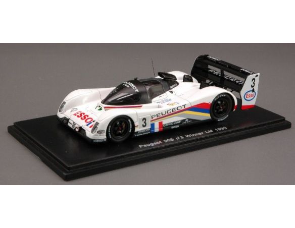 Spark Model S43LM93 PEUGEOT 905 N.3 WINNER LM 1993 HELARY-BOUCHUT-BRABHAM 1:43 Modellino