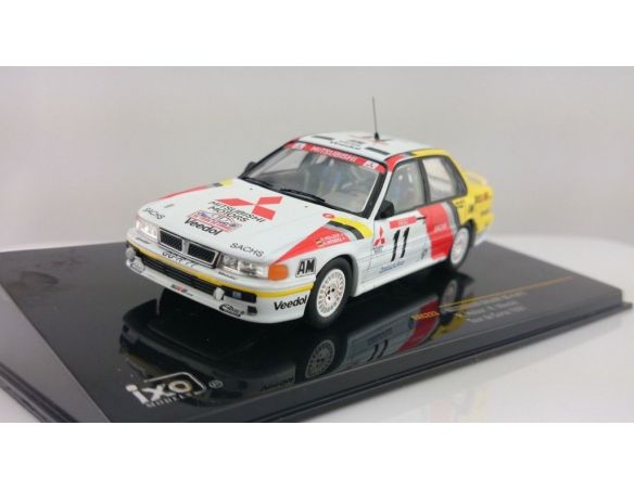 Ixo model RAC223 MITSUBISHI GALANT VR-4 N.11 RETIRED (ACCIDENT) TOUR DE CORSE 1991 1:43 Modellino