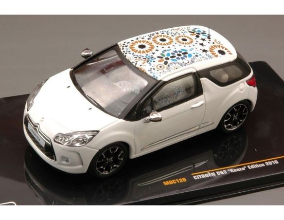 Ixo model MOC120 CITROEN DS3 KENZO EDITION 2010 WHITE 1:43 Modellino