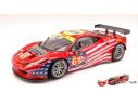 Hot Wheels HWBCT78 FERRARI 458 ITALIA GT2 N.61 31th LM 2012 KAUFFMAN-VICKERS-AGUAS 1:18 Modellino