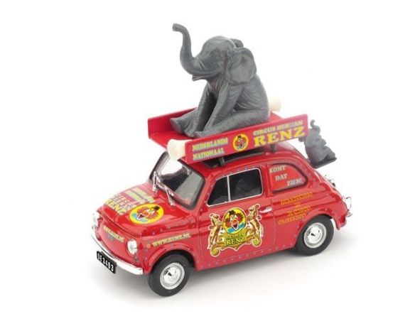 Brumm BM0502 FIAT 500R CIRCUS RENZ BELLISSIMO 2007 1:43 Modellino