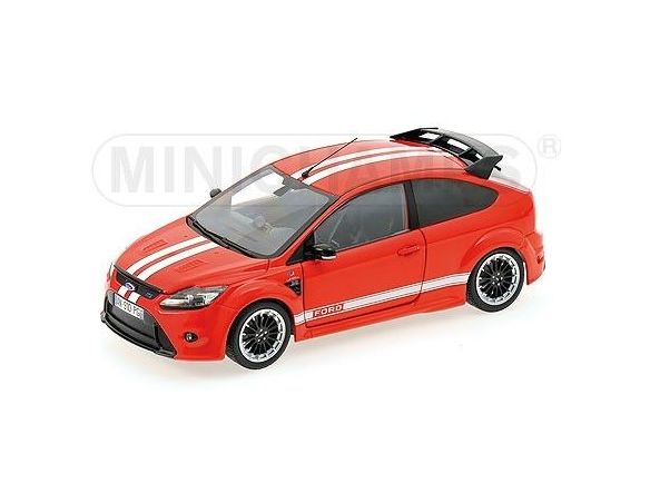 Minichamps PM100080067 FORD FOCUS RS 2010 RED FORD MK.IV 1967 TRIBUTE 1:18 Modellino