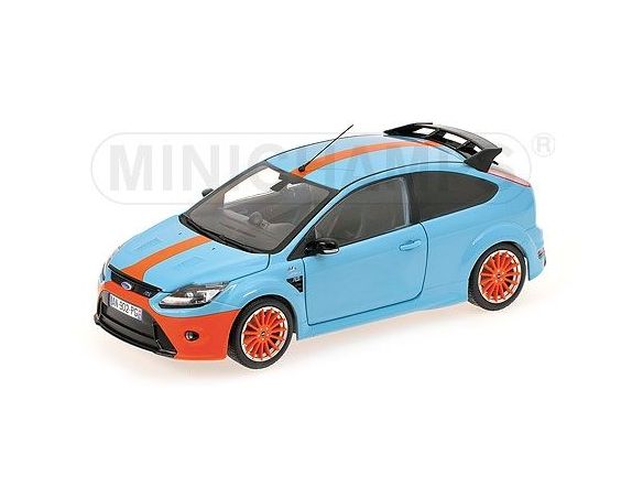 MINICHAMPS 100080068 FORD FOCUS RS LE MANS EDITION BLUE 1968 FORD GT40 TRIBUTE Modellino
