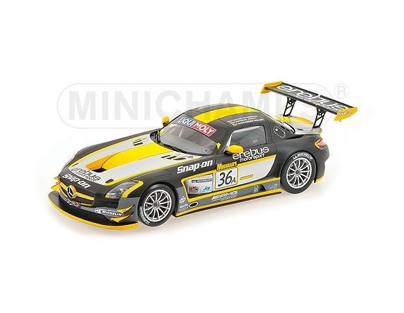 MINICHAMPS 151133136 MERCEDES BENZ SLS AMG GT3 JAGER WINNER 12H BATHURST 2013 Modellino