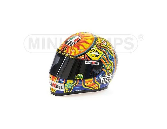 MINICHAMPS 328080046 CASCO HELMET AGV VALENTINO ROSSI WORLD CHAMPION MOTOGP 2008 Modellino