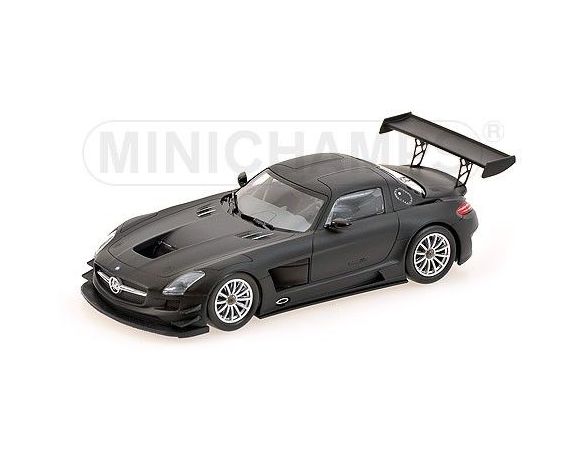 Minichamps PM410113200 MERCEDES SLS AMG GT3 STREET 2011 MATT BLACK 1:43 Modellino