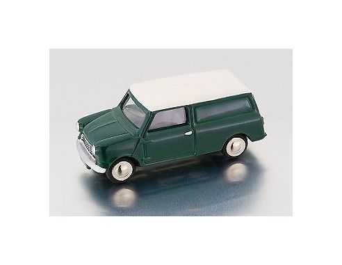 Bub 09151 MINI VAN GREEN-WHITE 1/87 Modellino