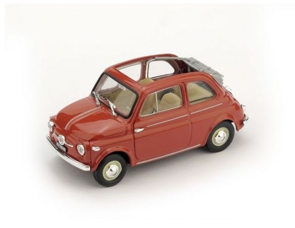Brumm BM0342-07 FIAT 500 NORMALE APERTA 1957 ROSSO CORALLO 1:43 Modellino