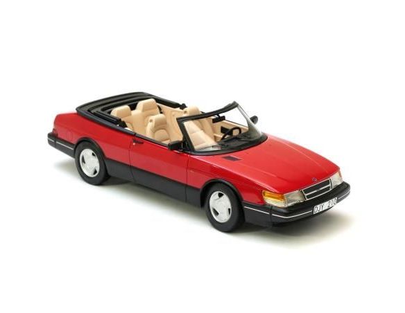 Neo Scale Models NEO18030 SAAB 900 CABRIO RED 1:18 Modellino