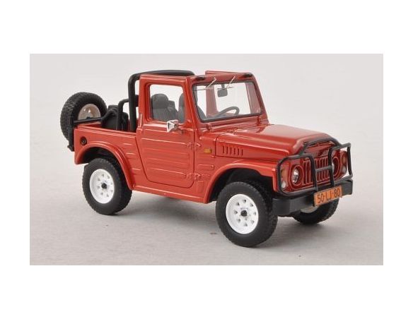 Neo Scale Models NEO44005 SUZUKI LJ80 OPEN CANOPY WITH FENDER 1977 RED 1:43 Modellino