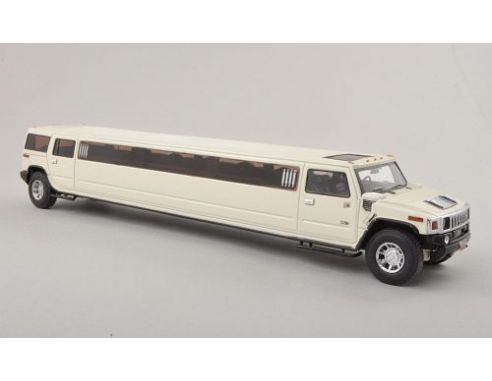 Neo Scale Models NEO45352 HUMMER H2 STRETCH LIMOUSINE 2009 WHITE 1:43 Modellino