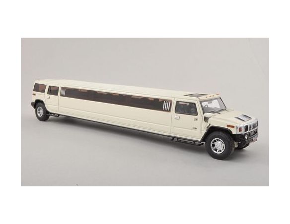 Neo Scale Models NEO45352 HUMMER H2 STRETCH LIMOUSINE 2009 WHITE 1:43 Modellino