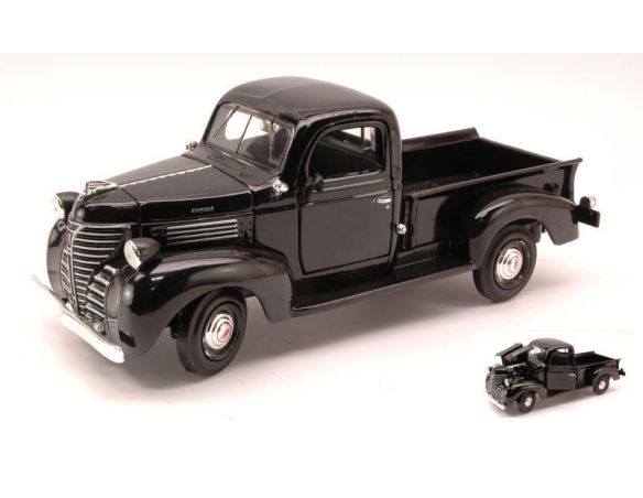 Cararama Motorama MTM73278BK PLYMOUTH PICK UP 1941 BLACK 1:24 Modellino