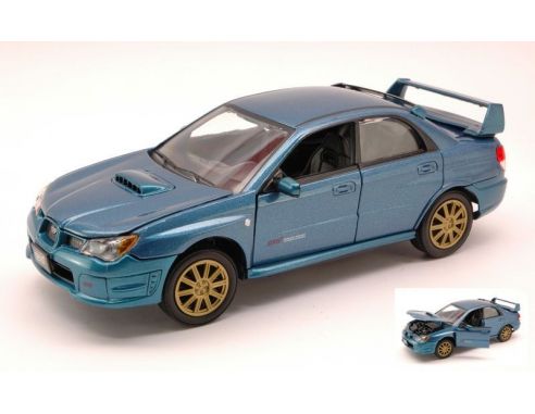 Cararama Motorama MTM73330MB SUBARU IMPREZA WRX STI 2003 METALLIC BLUE 1:24 Modellino