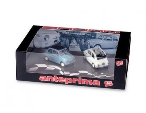 Brumm A006 SET 2 PCS. FIAT NUOVA 500 OPEN 1/43 Modellino
