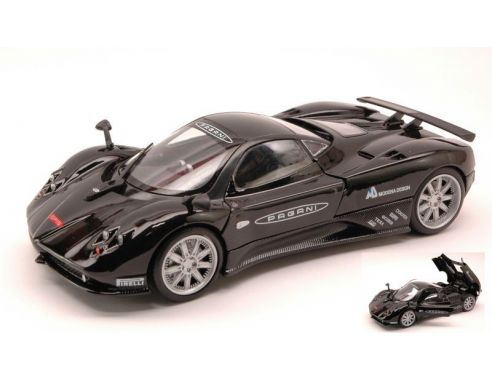 Cararama Motorama MTM73370BK PAGANI ZONDA F 2009 NURBURGRING BLACK 1:24 Modellino