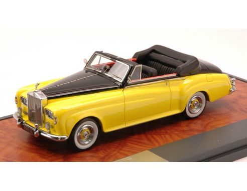 Matchbox MX11705-011 ROLLS ROYCE SCIII DROP H.C. OPEN 1963 YELLOW/BLACK ED.LIM.1 OF 408 1:43 Auto Stradali