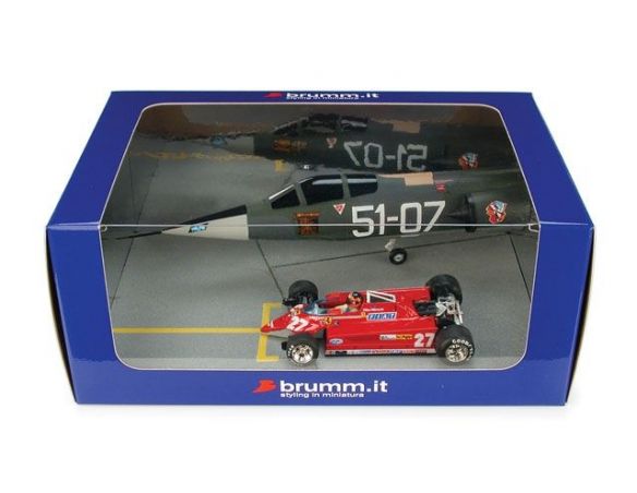 Brumm BMAS31 FERRARI 126 CK G.VILLENEUVE ISTRANA (TV) 1981 DUEL W/F 104 1:43 Modellino