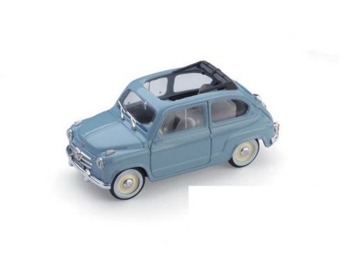 Brumm BM0248-04 FIAT 600 CONVERTIBILE APERTA 1956 AZZURRO CENERE 1:43 Modellino