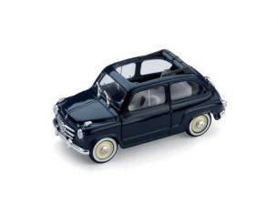 Brumm BM0248-06 FIAT 600 CONVERTIBILE APERTA 1956 BLEU SCURO 1:43 Modellino