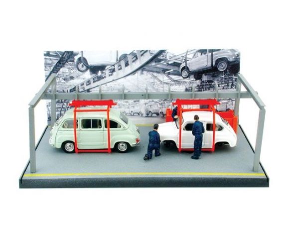 Brumm BMAS39 CATENA MONTAGGIO C/2 FIAT 600 1:43 Diorami