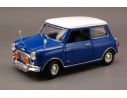 Cararama Motorama MTM73113BL MINI COOPER 1969 BLUE/WHITE 1:18 Modellino
