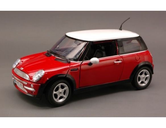 Cararama Motorama MTM73114RD MINI COOPER 2000 RED/WHITE 1:18 Modellino