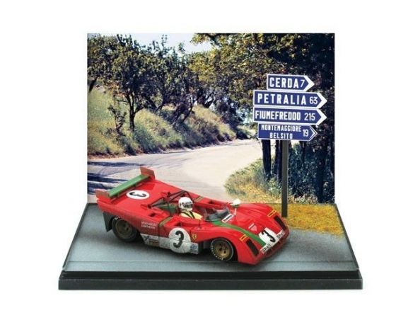 Brumm BMAS41 FERRARI 312 PB N.3 WINNER TARGA FLORIO 1972 MERZARIO-MUNARI 1:43 Modellino