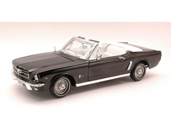 Cararama Motorama MTM73145BK FORD MUSTANG OPEN 1964 BLACK 1:18 Modellino