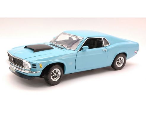 Cararama Motorama MTM73154LB FORD MUSTANG BOSS 429 1970 LIGHT BLUE 1:18 Modellino