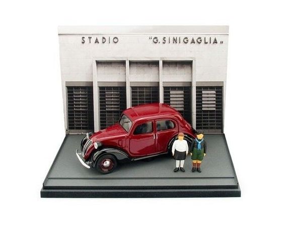 Brumm BMAS44 FIAT 508C NUOVA BALILLA 1937 CON 2 FIGURE 1:43 Modellino